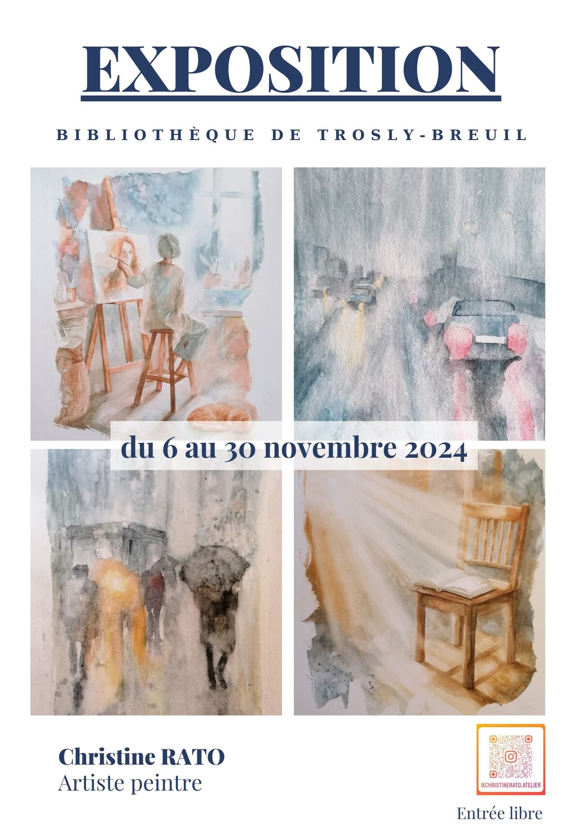 Exposition Aquarelles de Christine Rato