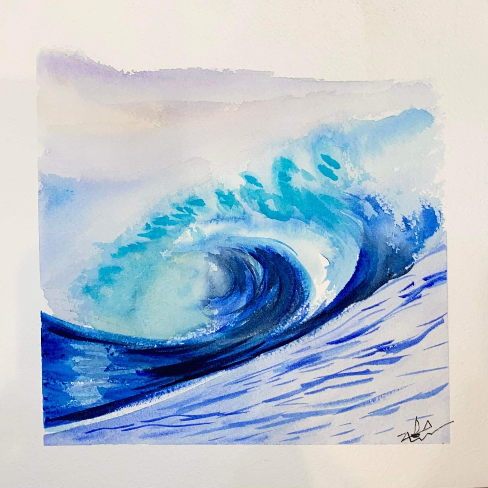 Peinture La Vague