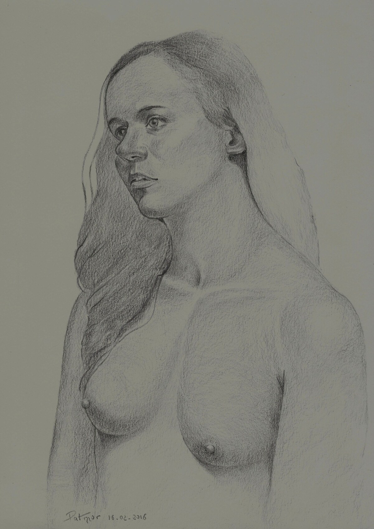 Dessin Femme aux seins nus