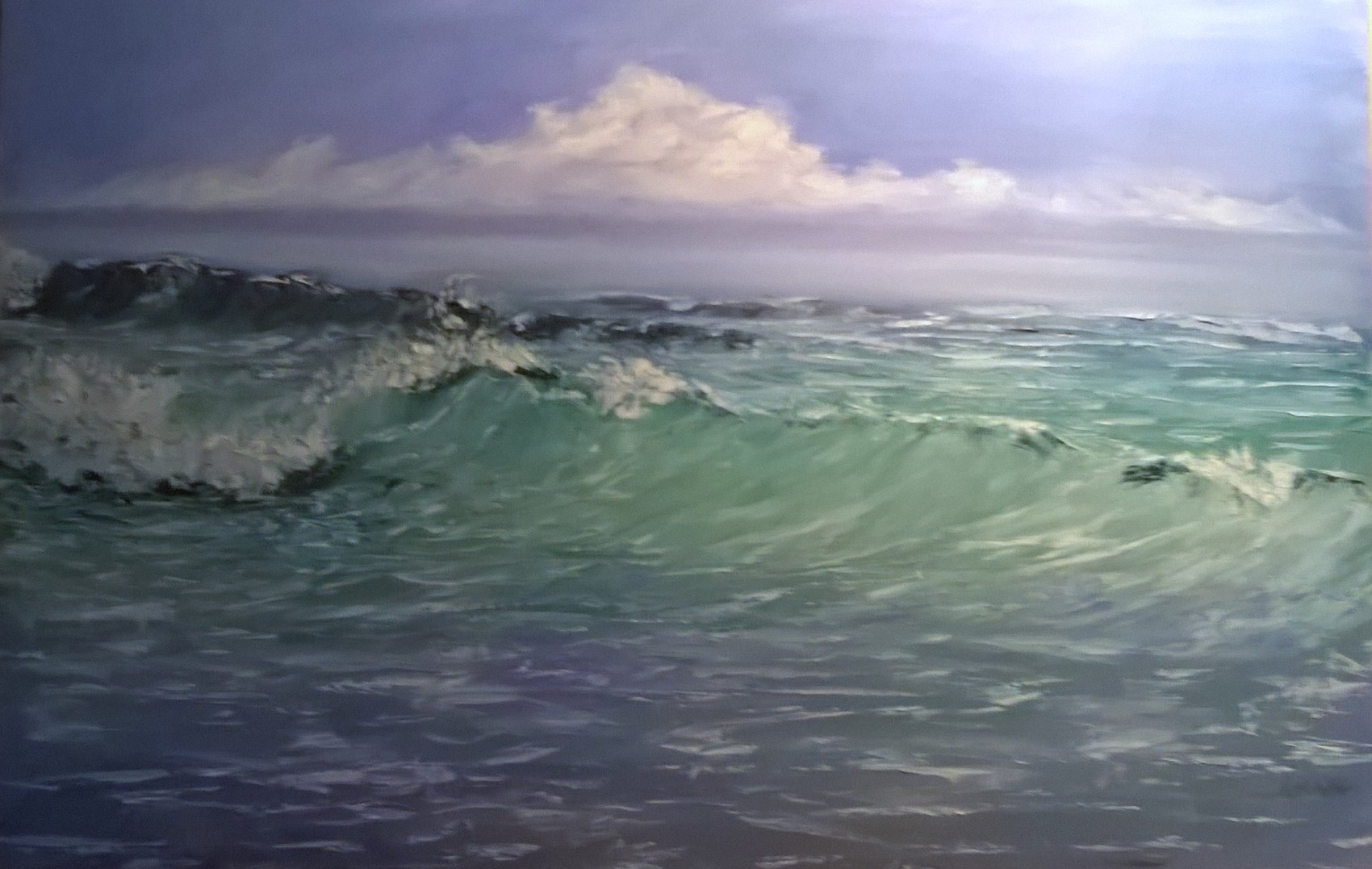 Peinture Vague Mer Plage