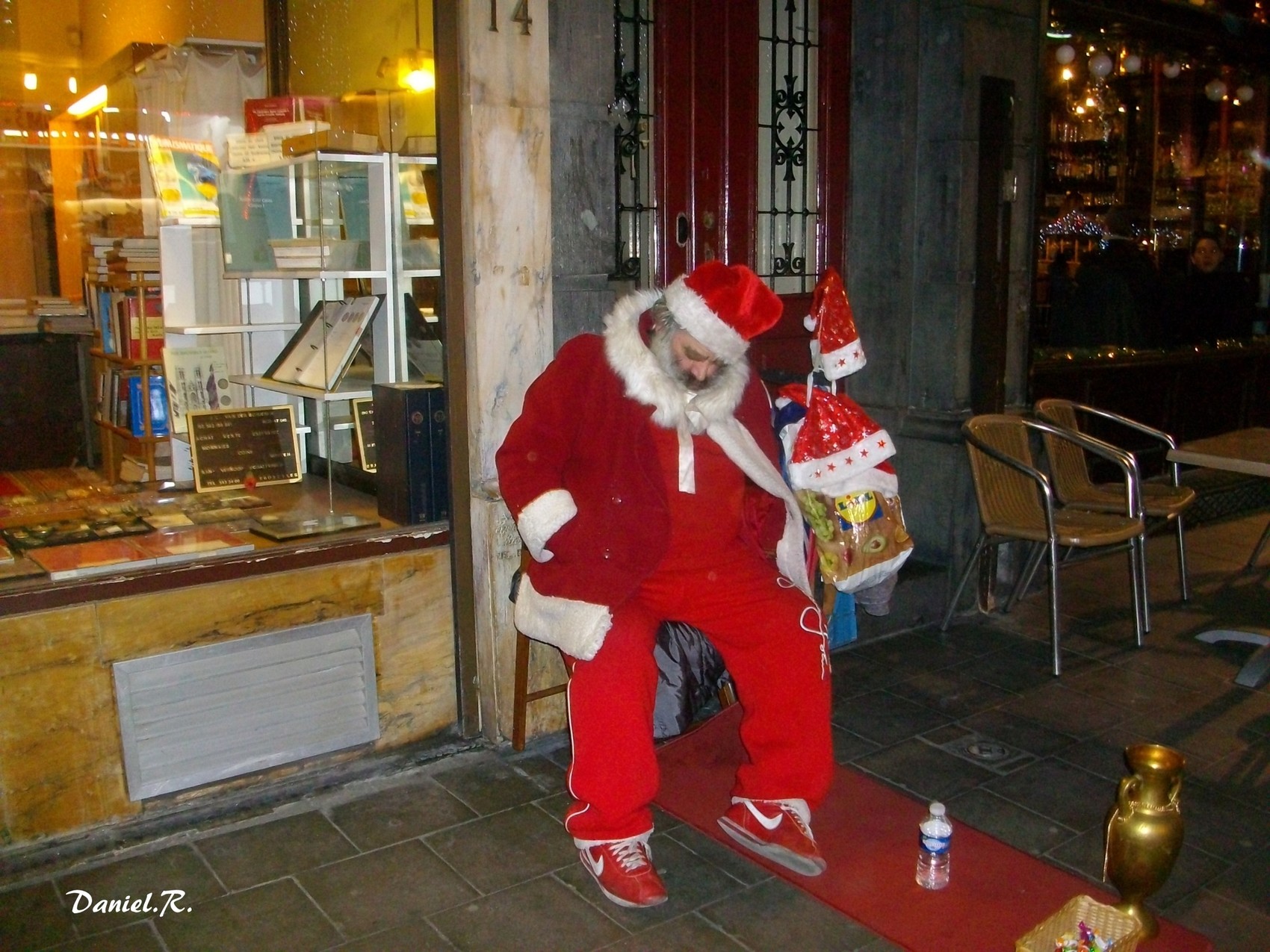 Photo la fatigue du père noël.