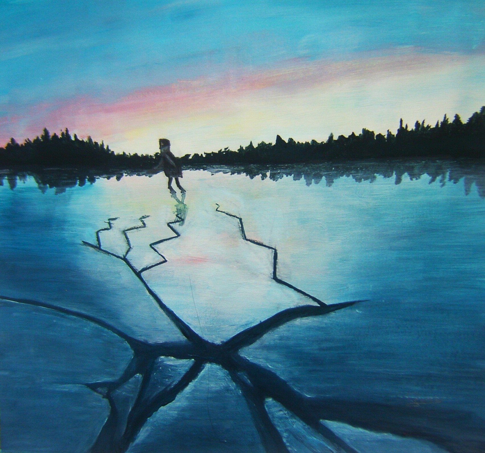 Peinture Walking On Thin Ice