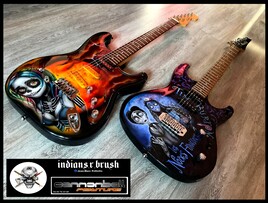 Guitare airbrush custom