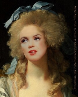 Marilyn en princesse de Talleyrand d'Elisabeth Vigee Lebrun