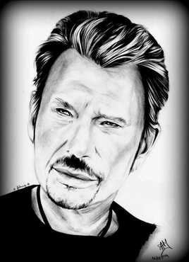 Johnny Hallyday dessin