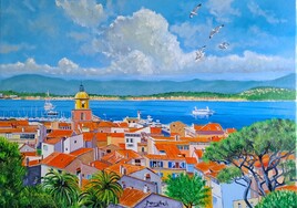 SAINT TROPEZ toile huile 70x50