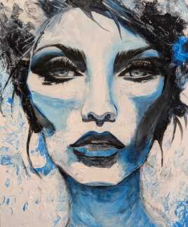 Femme bleue