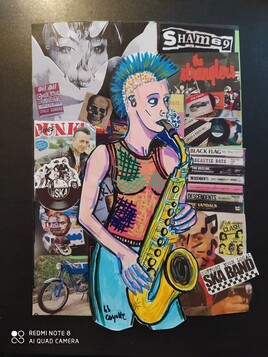 saxo punk girl by #bbcoyotte #ska #dancefloor #punkrockers #weloveska