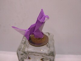 mini chien en origami