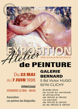 Affiche expo de peinture