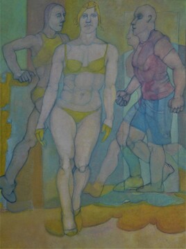 Femme en jaune