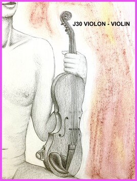 Inktober 2024 J30 : Violon - Violin