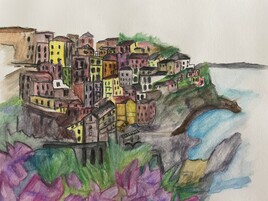 Village Manarola, les 5 terres- Italie