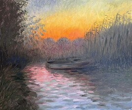 Crépuscule sur l'eau