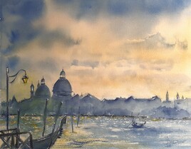 Venise au coucher