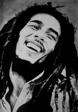 Bob marley portrait dessin