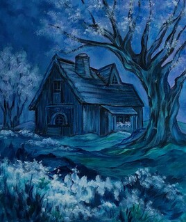 maison bleu-nuit