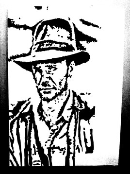 Portrait de Indiana Jones - Harrison Ford