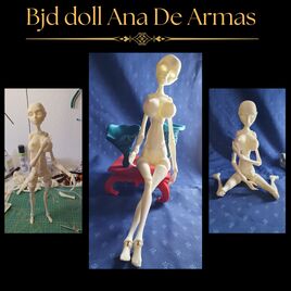 Bjd doll inspiré Ana De Armas 40 centimètre résine